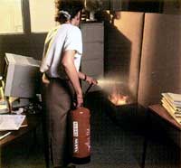 Staff fire safety training