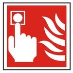 Fire alarm sign call point symbol