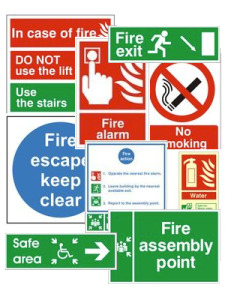 School Fire Safety Signs